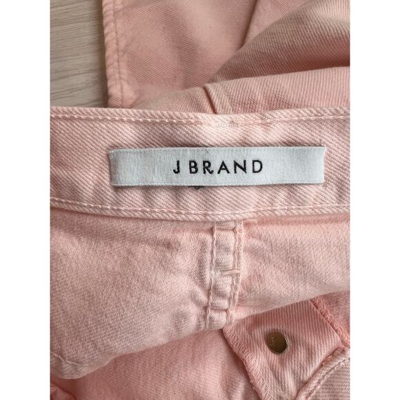 J BRAND Heather Button Fly Jeans in Lulled Cropped in Pink Women's Size 32 = 12 - Picture 8 of 12